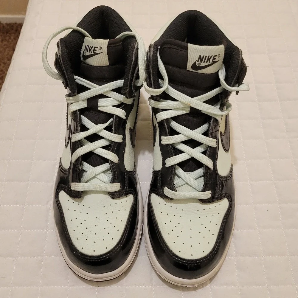 Nike Kids'‎ 3Y Dunk High SE All Star 2021 Basketball Sneakers Barely Green Black